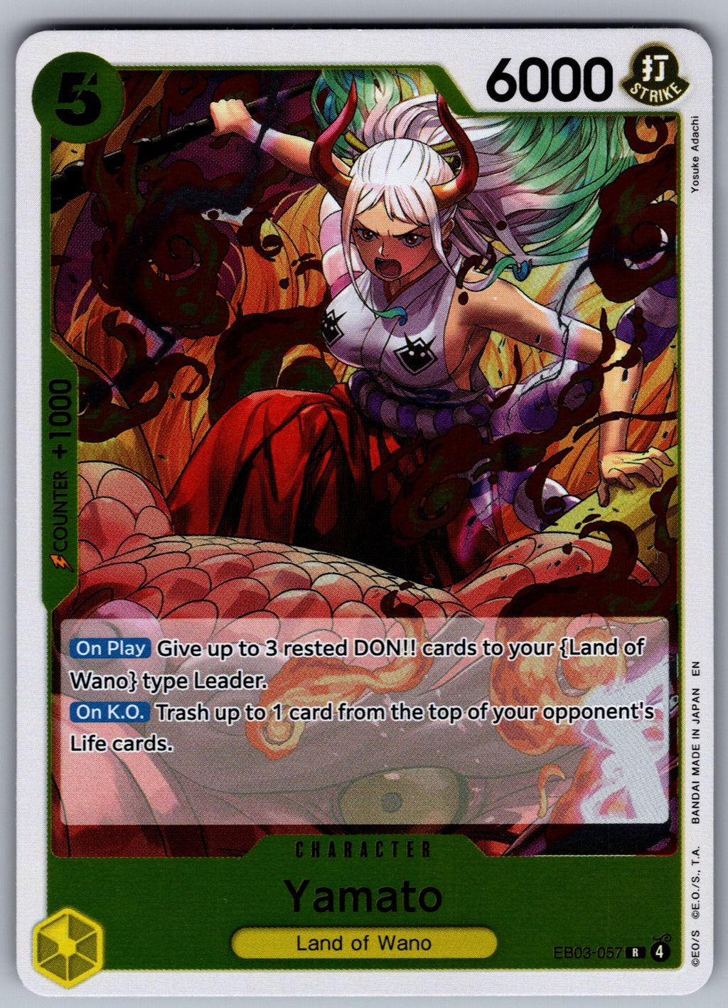 Yamato Foil R Extra Booster: One Piece Heroines Edition EB03-057 NM 2026