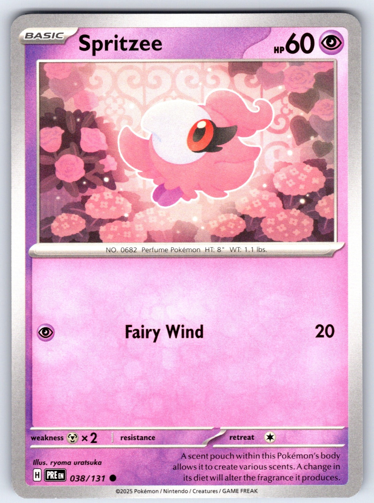 Spritzee Common SV: Prismatic Evolutions 038/131 NM 2025