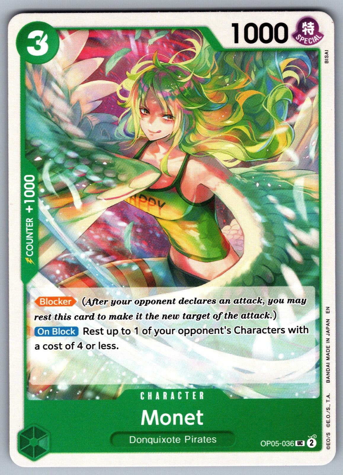 Monet UC Awakening of the New Era OP05-036 NM 2023