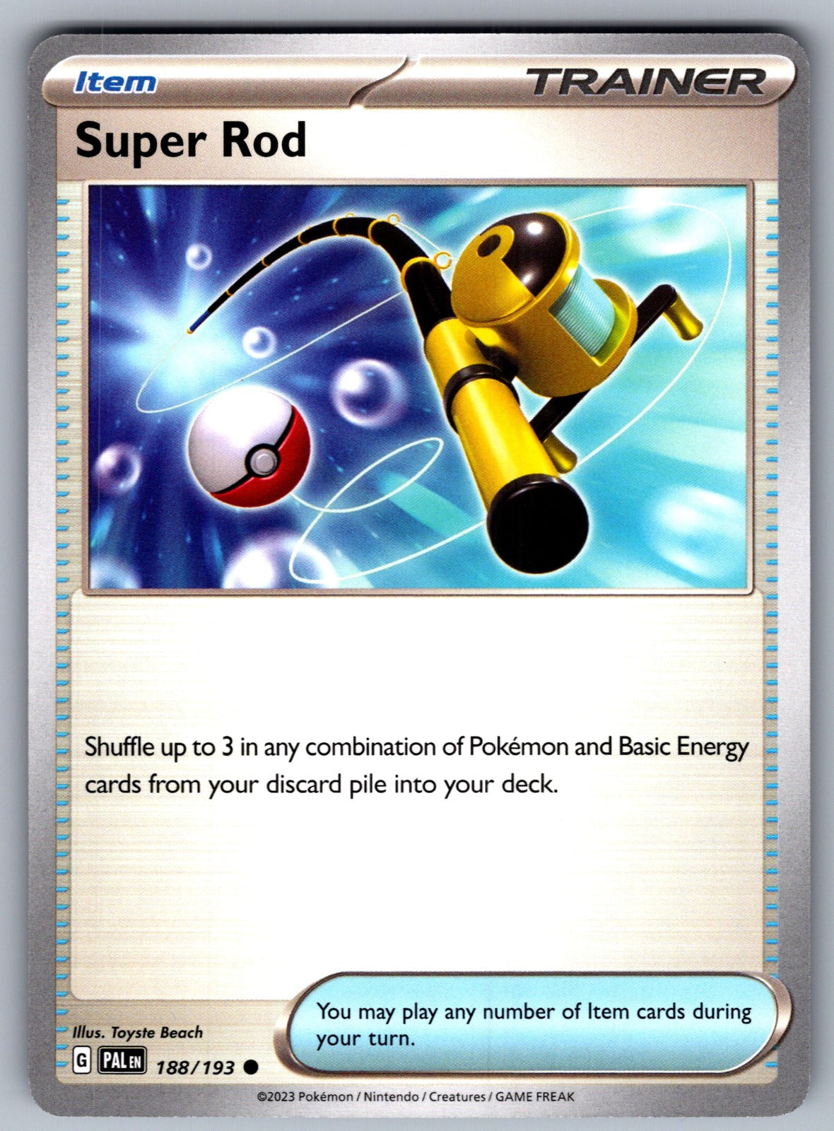 Super Rod Common SV02: Paldea Evolved 188/193 NM 2023
