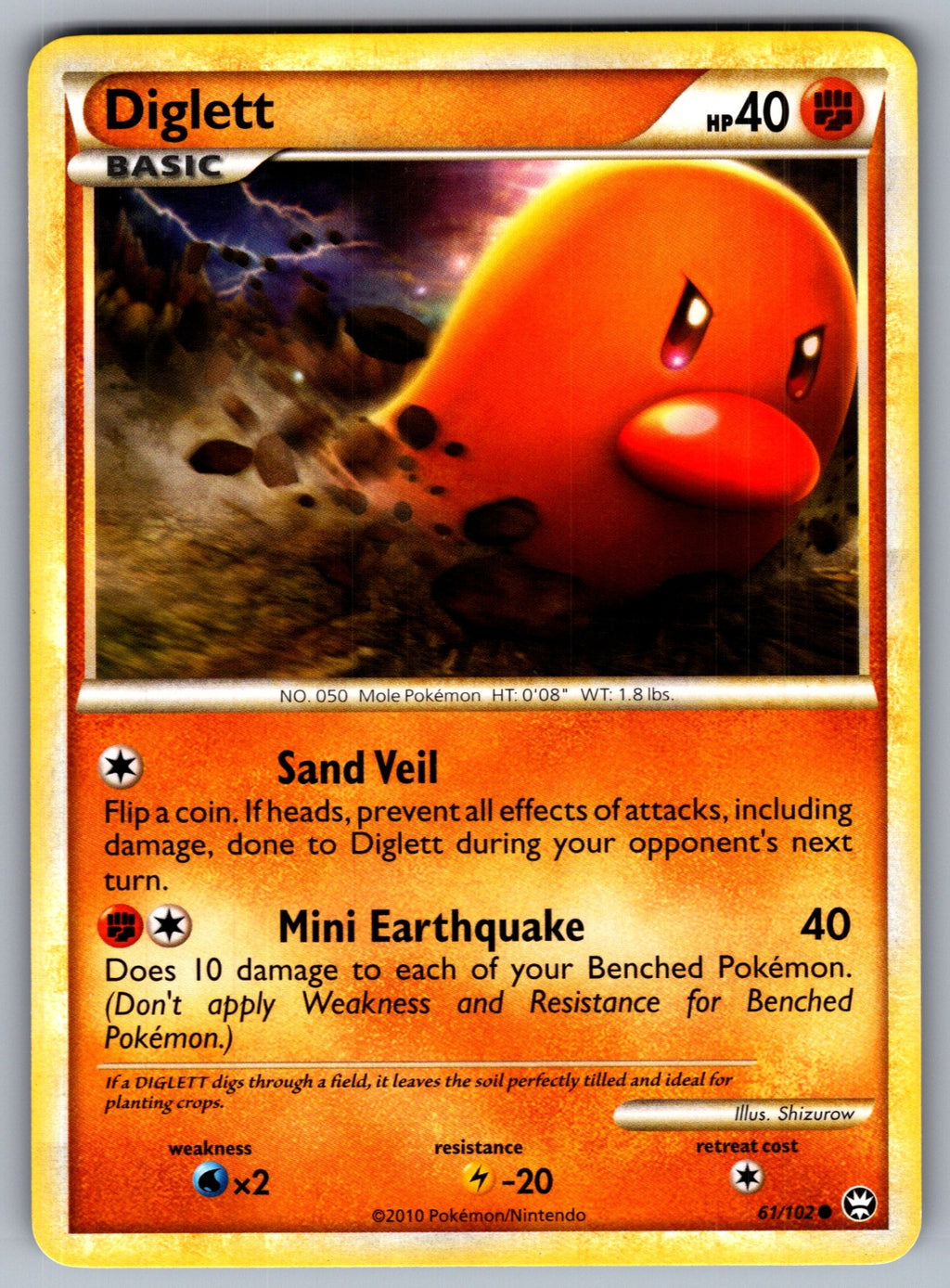Diglett Common Triumphant 61/102 LP 2010