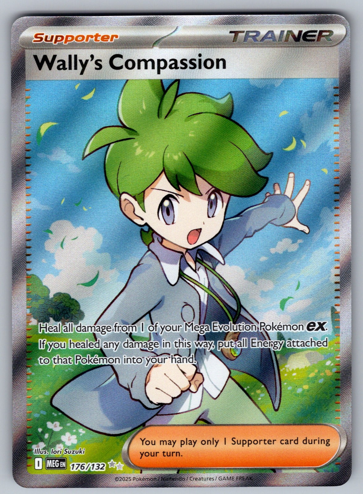 Wally's Compassion Holo Ultra Rare ME01: Mega Evolution 176/132 NM 2025