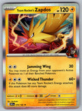 Team Rocket's Zapdos Holo Rare SV10: Destined Rivals 070/182 NM 2025