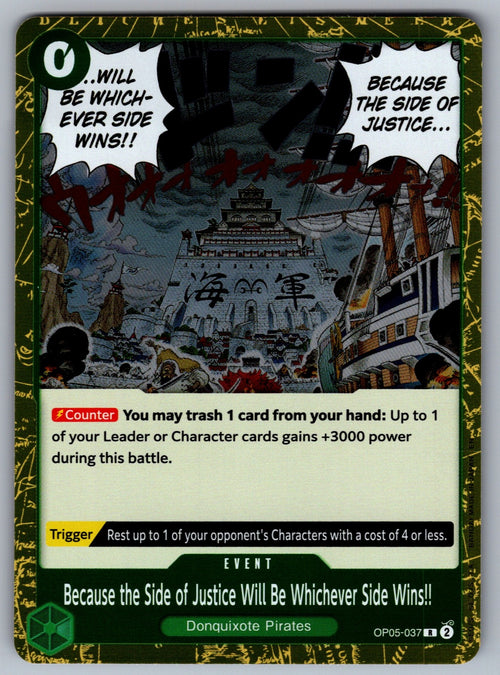 Because the Side of Justice Will Be Whichever Side Wins!! Foil R Awakening of th