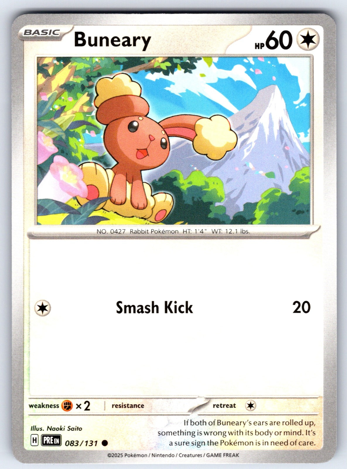 Buneary Common SV: Prismatic Evolutions 083/131 NM 2025