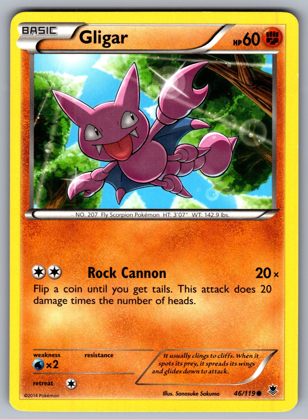 Gligar Common XY - Phantom Forces 46/119 LP 2014