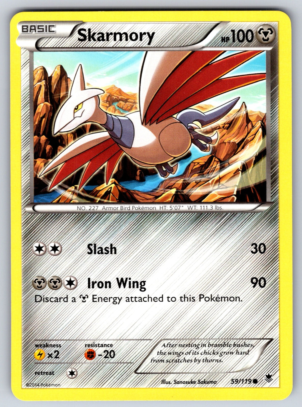 Skarmory Common XY - Phantom Forces 59/119 LP 2014