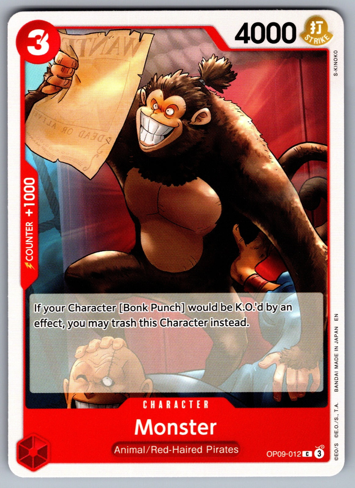 Monster C Emperors in the New World OP09-012 NM 2024