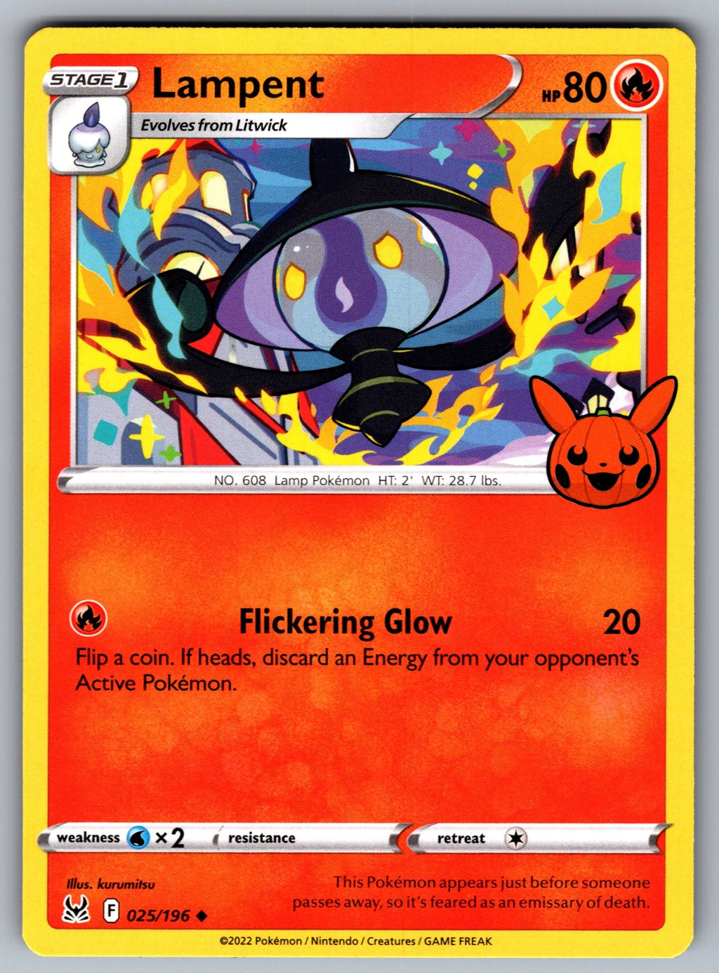 Lampent Uncommon Trick or Trade BOOster Bundle 2023 025/196 NM 2023