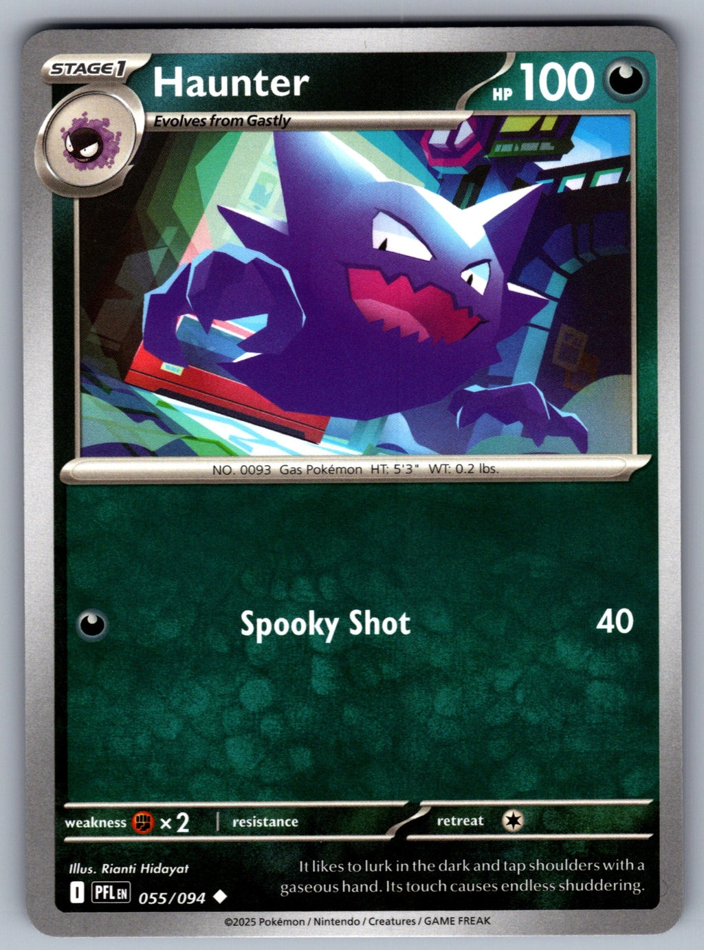 Haunter Uncommon ME02: Phantasmal Flames 055/094 NM 2025