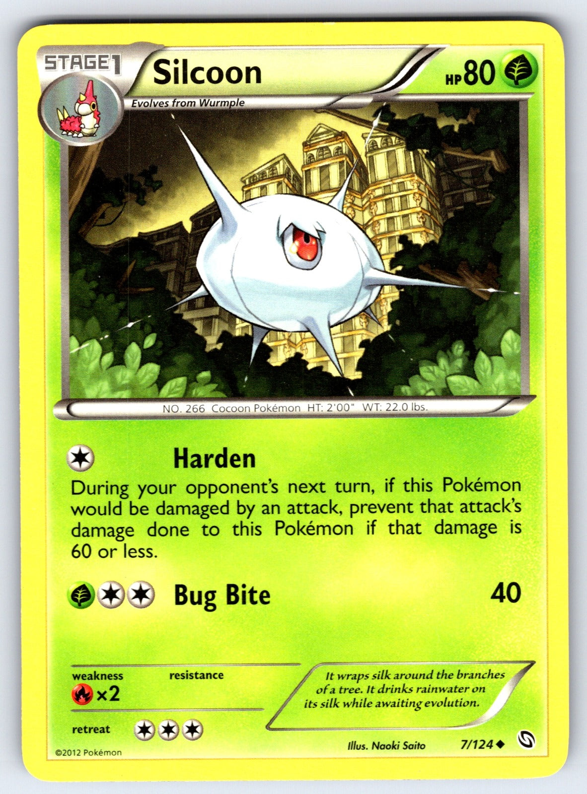 Silcoon Uncommon Dragons Exalted 7/124 LP 2012