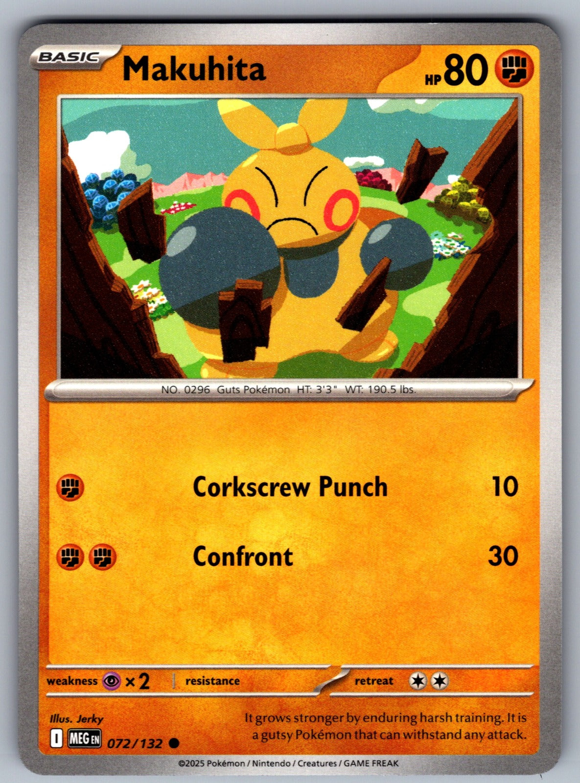 Makuhita Common ME01: Mega Evolution 072/132 NM 2025