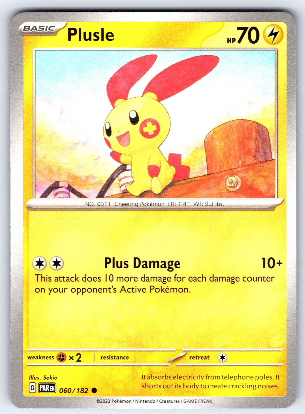 Plusle Common SV04: Paradox Rift 060/182 NM 2023