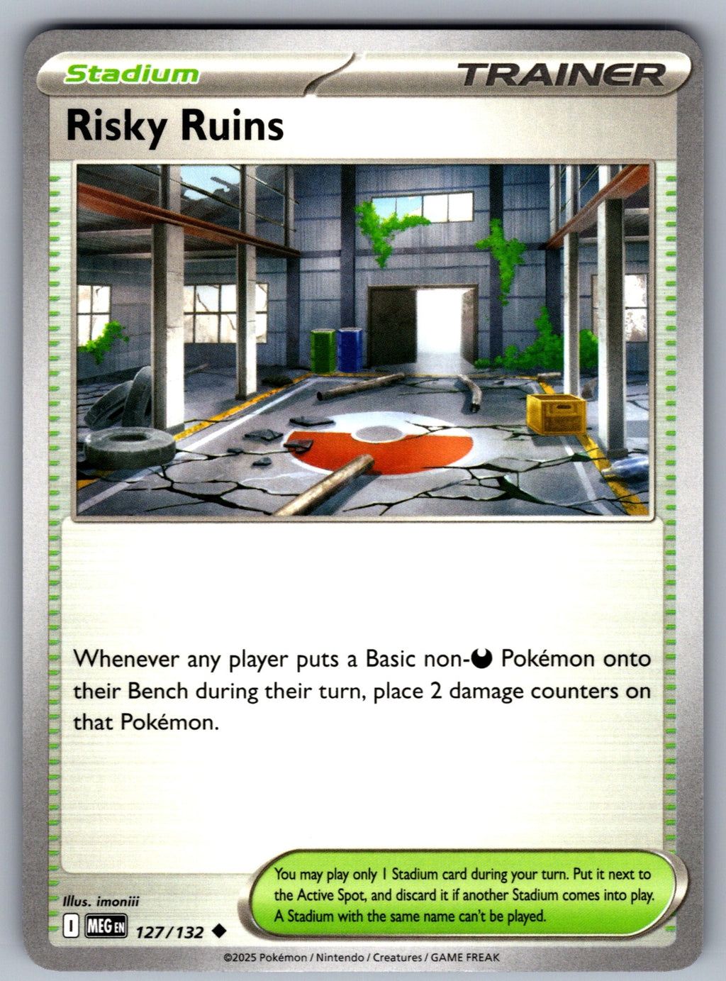 Risky Ruins Uncommon ME01: Mega Evolution 127/132 NM 2025