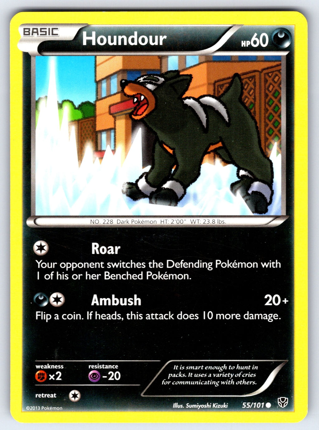 Houndour Common Plasma Blast 55/101 LP 2013
