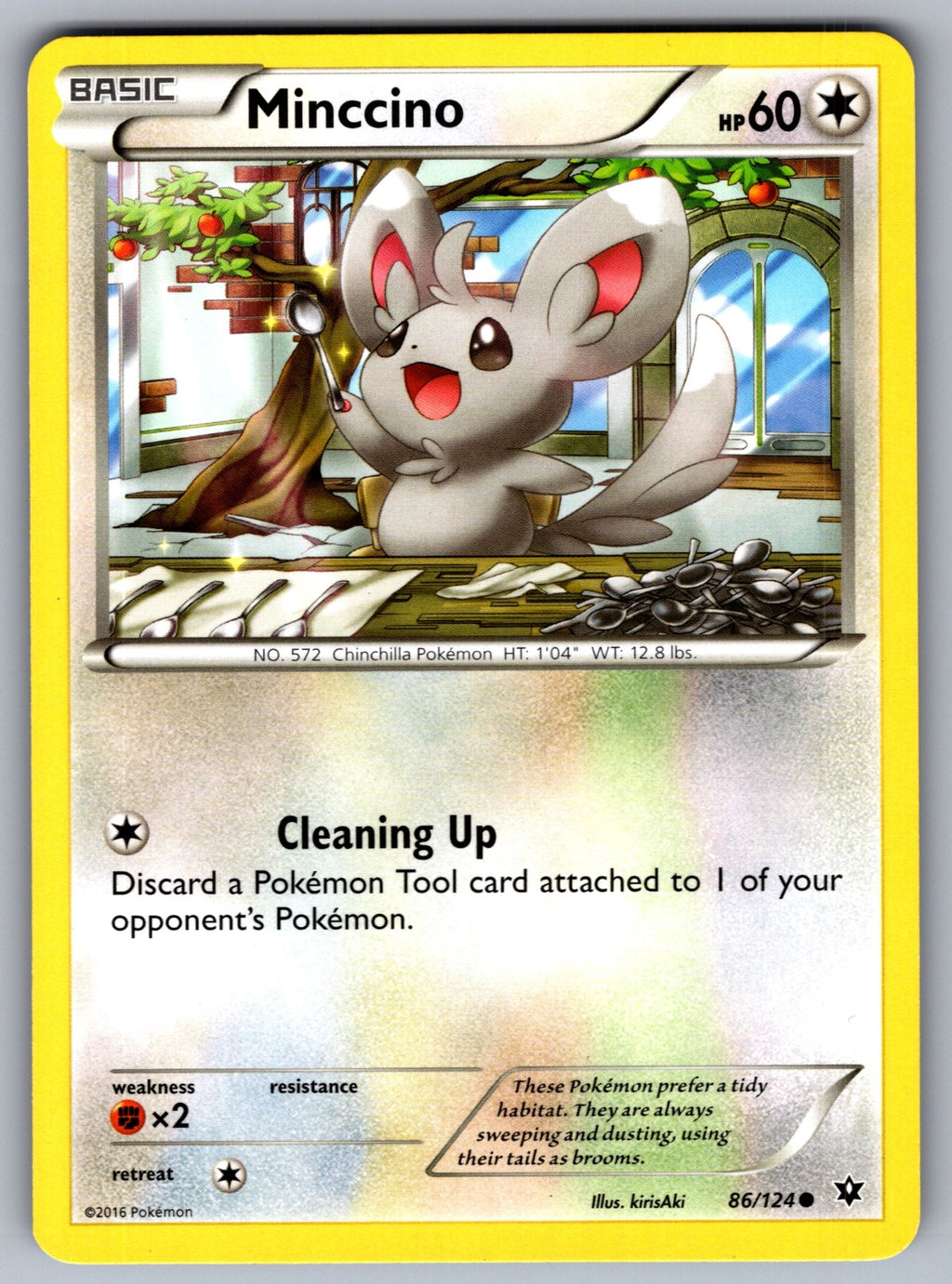 Minccino (86) Common XY - Fates Collide 86/124 LP 2016