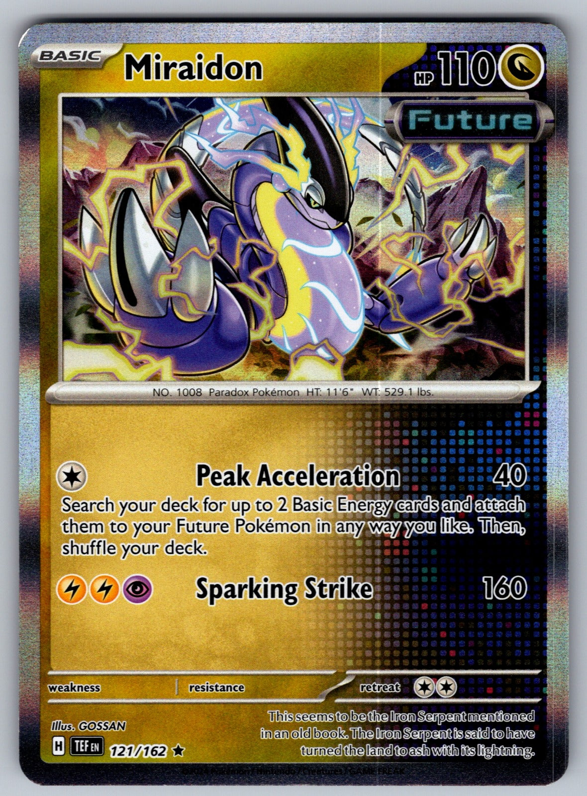 Miraidon Rare Deck Exclusives 121/162 NM 2016
