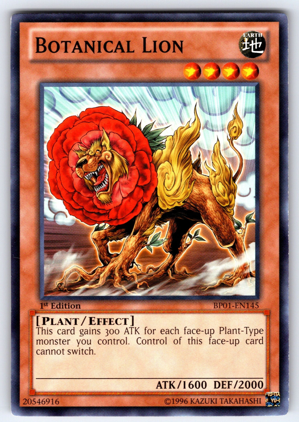 Botanical Lion 1st Edition Common Battle Pack: Epic Dawn BP01-EN145 LP 2012