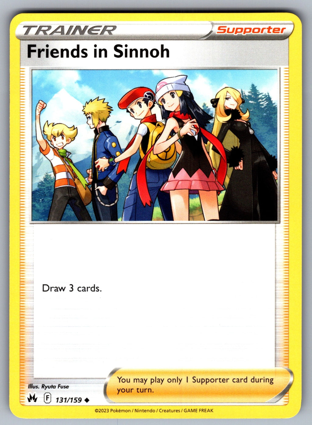Friends in Sinnoh Uncommon SWSH: Crown Zenith 131/159 NM 2023