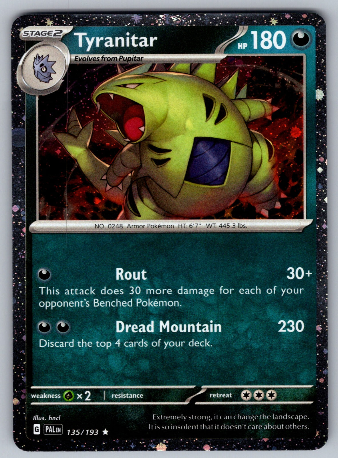 Tyranitar - (Cosmo Foil) Holo Promo Miscellaneous Cards & Products 135/193 NM 20