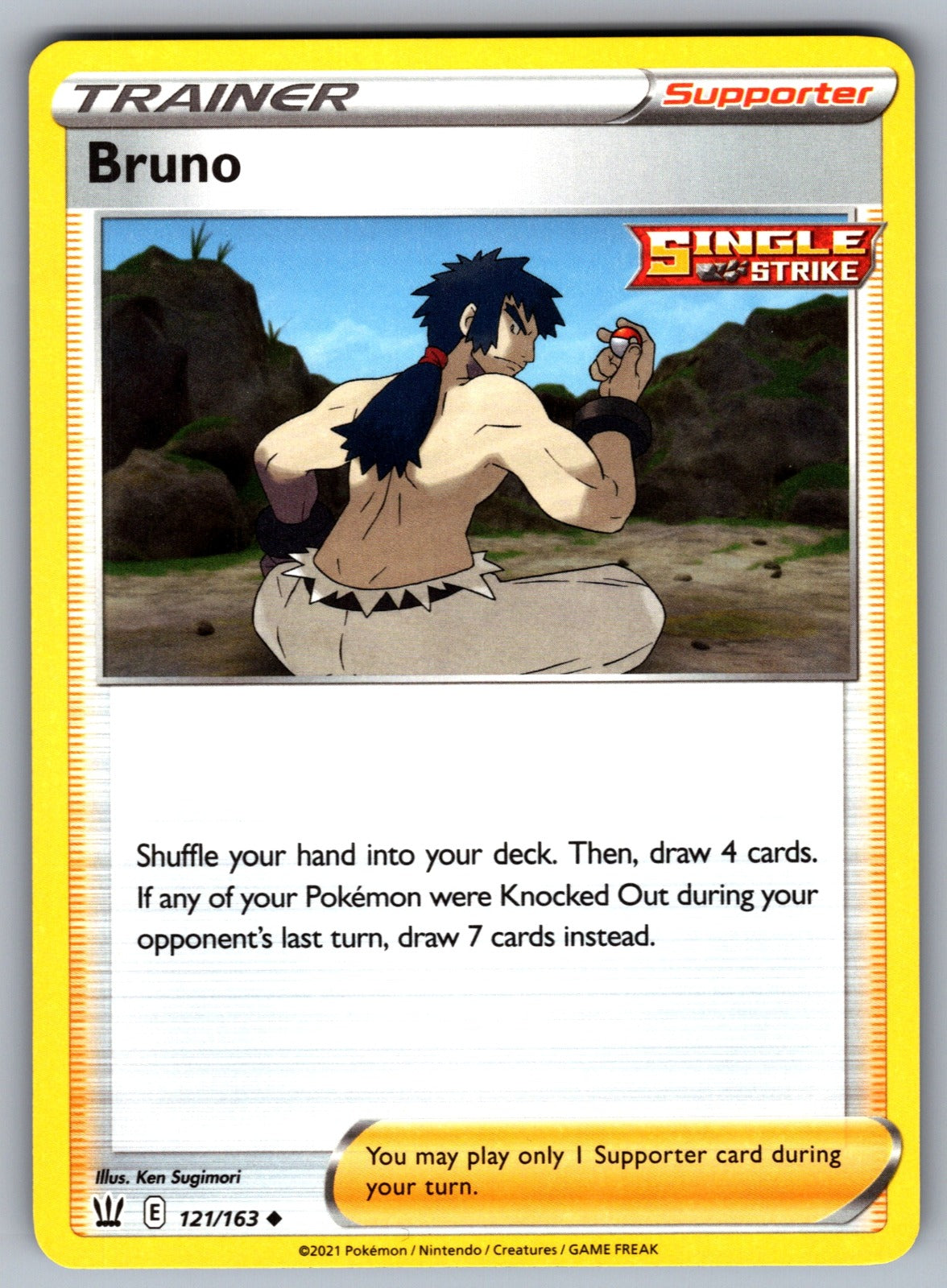 Bruno Uncommon SWSH05: Battle Styles 121/163 NM 2021