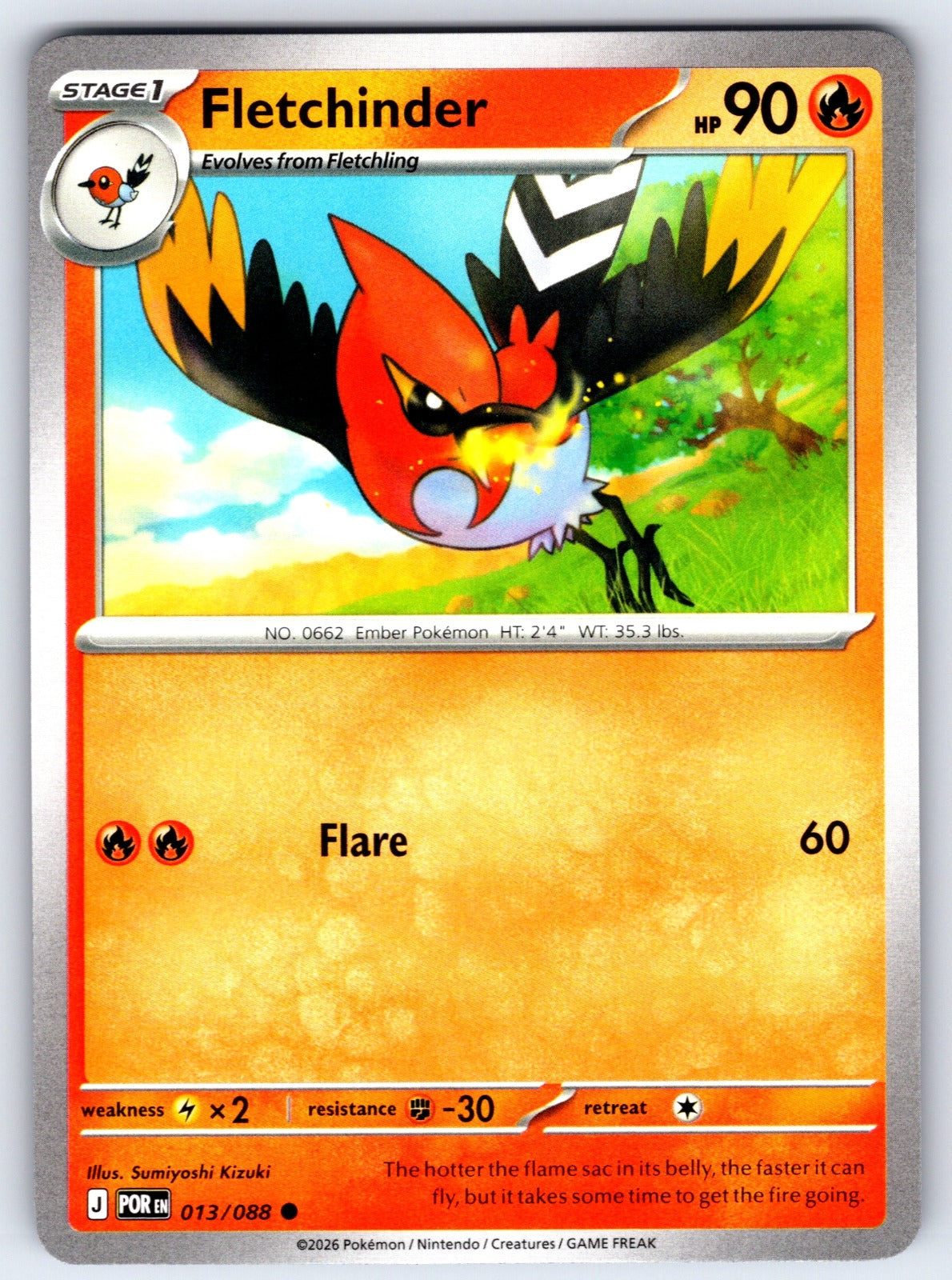 Fletchinder Common ME03: Perfect Order 013/088 NM 2026