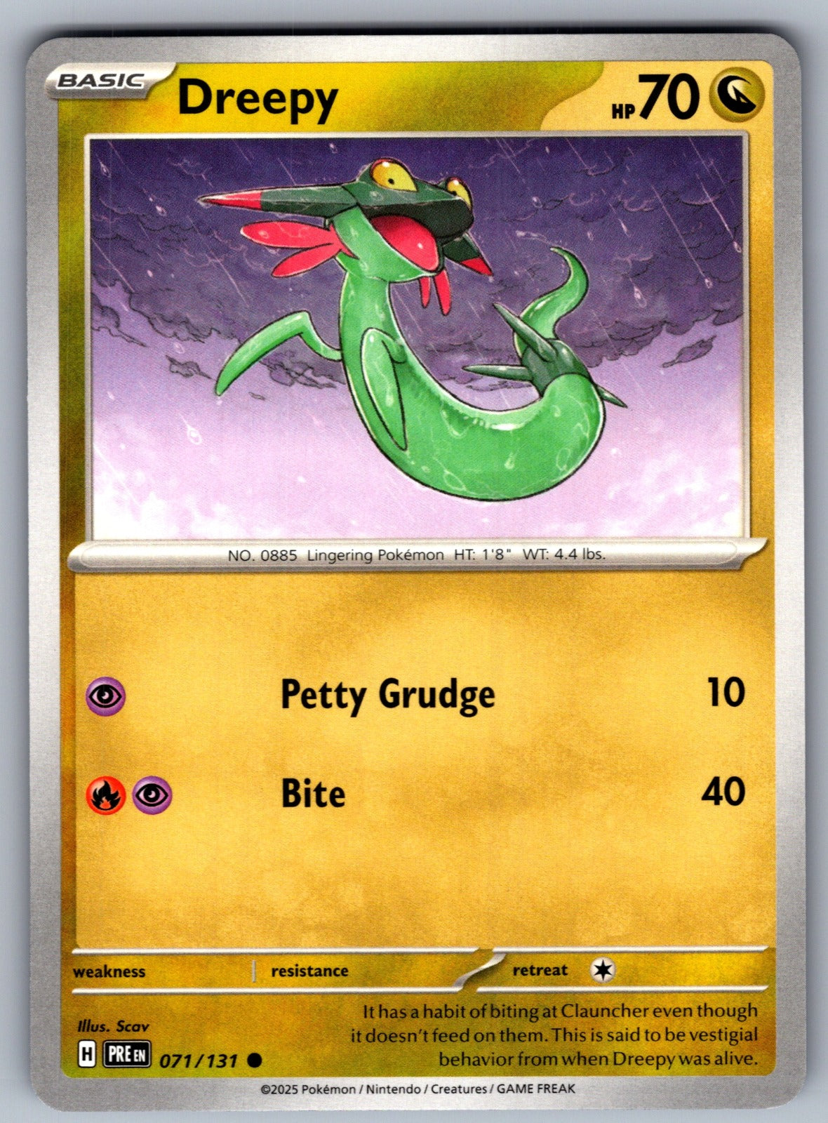 Dreepy Common SV: Prismatic Evolutions 071/131 NM 2025