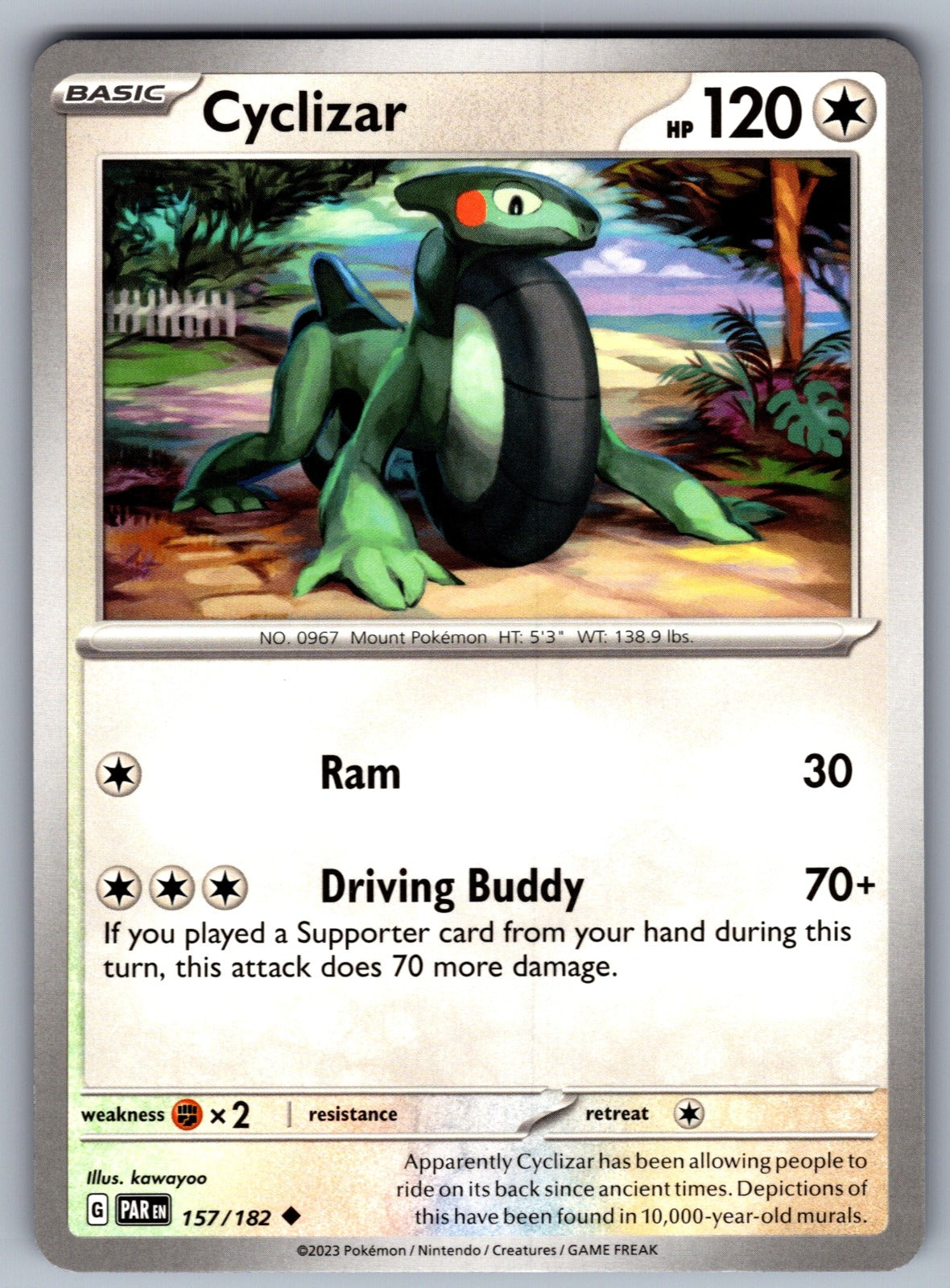 Cyclizar Uncommon SV04: Paradox Rift 157/182 NM 2023