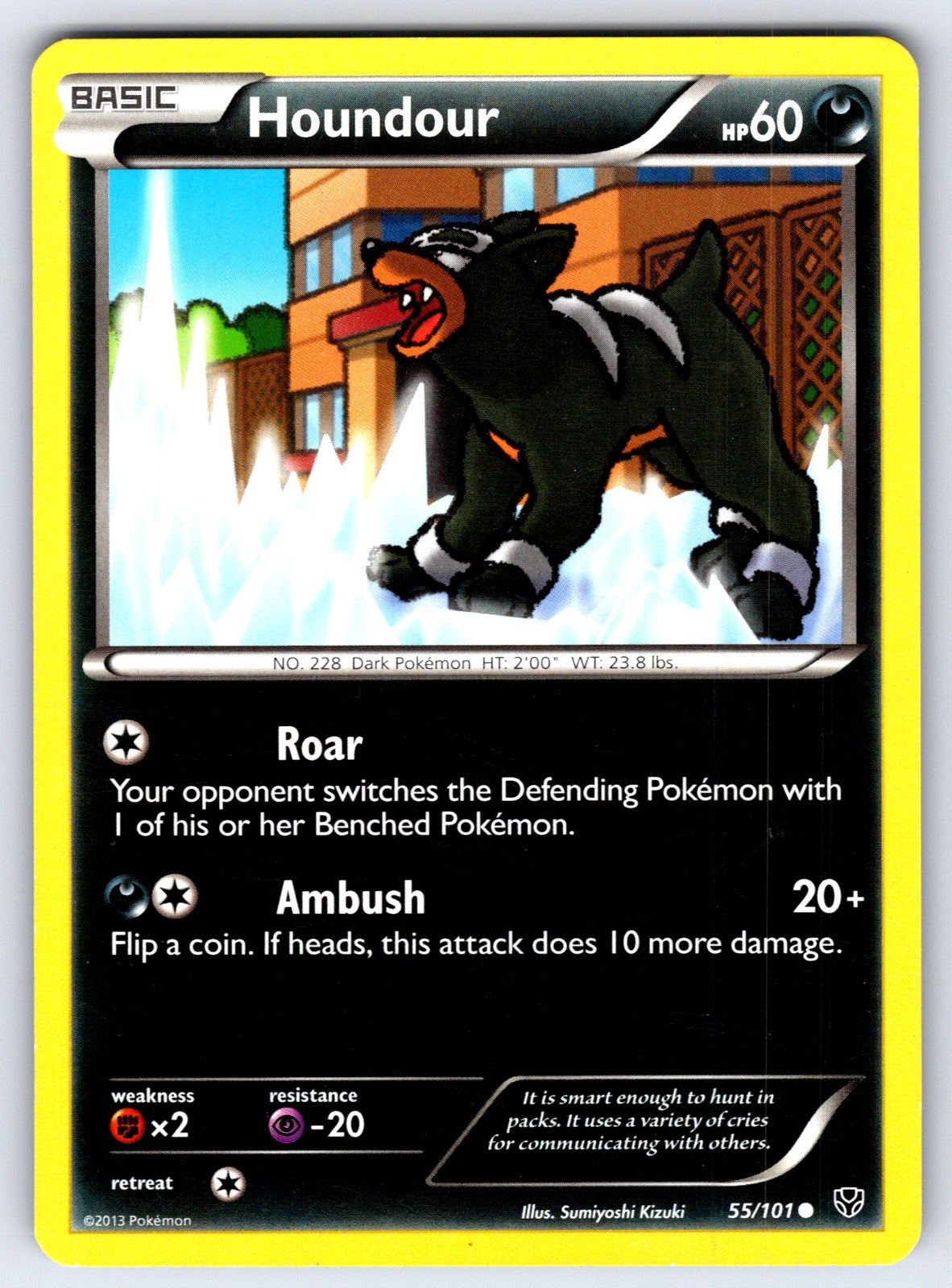 Houndour Common Plasma Blast 55/101 LP 2013