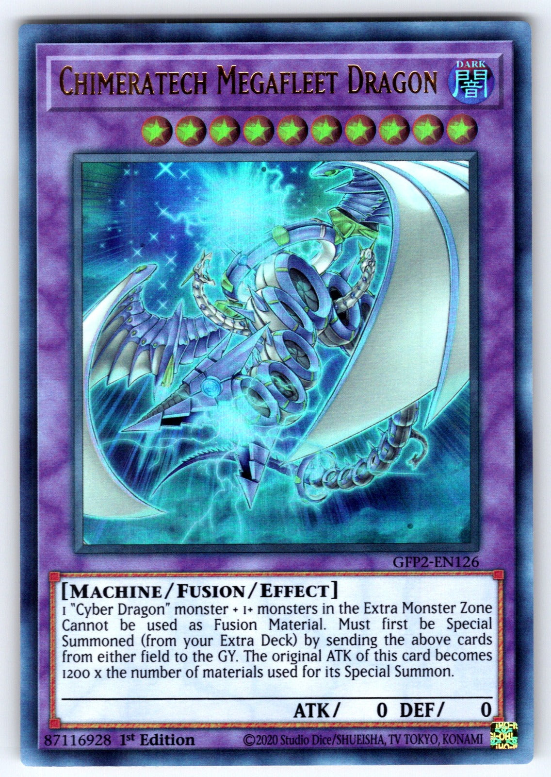 Chimeratech Megafleet Dragon 1st Edition Ultra Rare Legendary Dragon Decks LEDD-