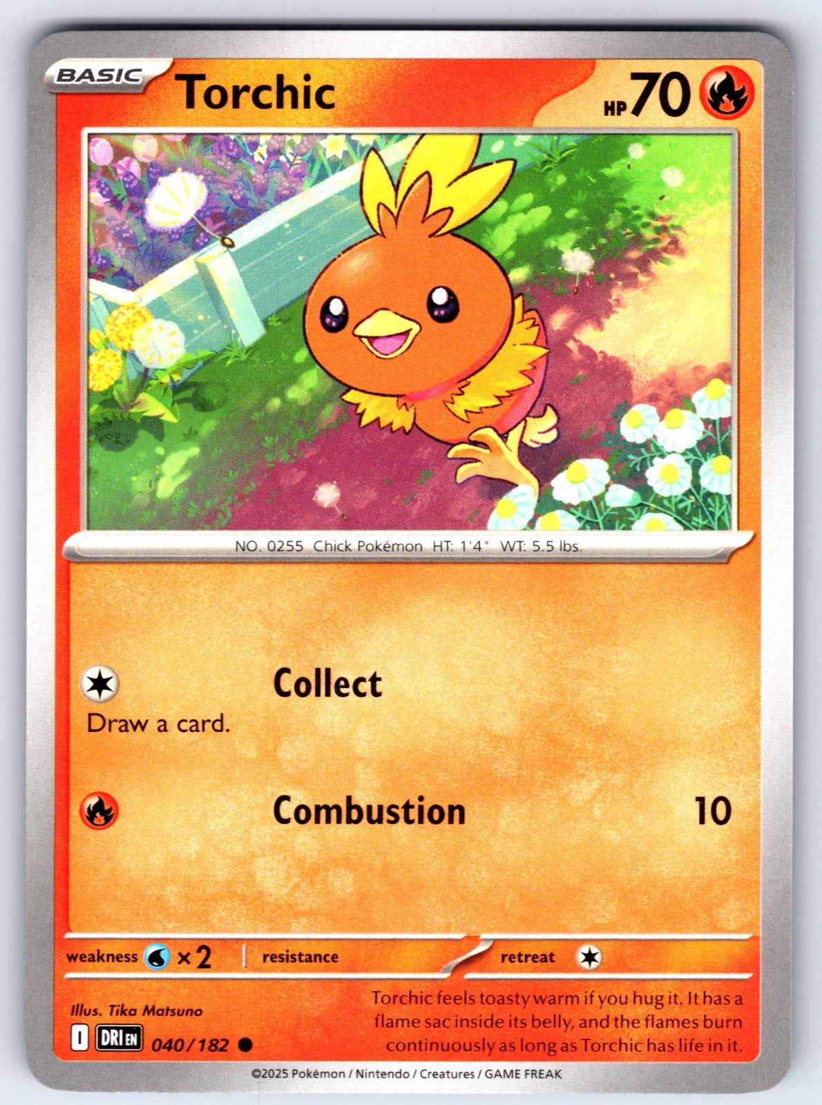 Torchic Common SV10: Destined Rivals 040/182 NM 2025