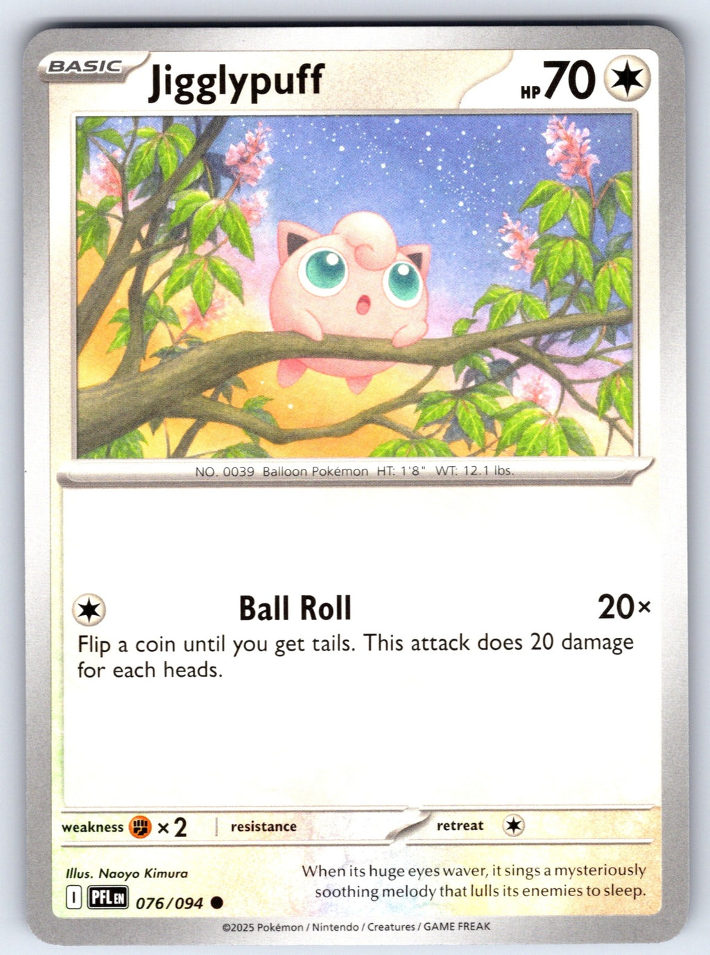 Jigglypuff Common ME02: Phantasmal Flames 076/094 LP 2025