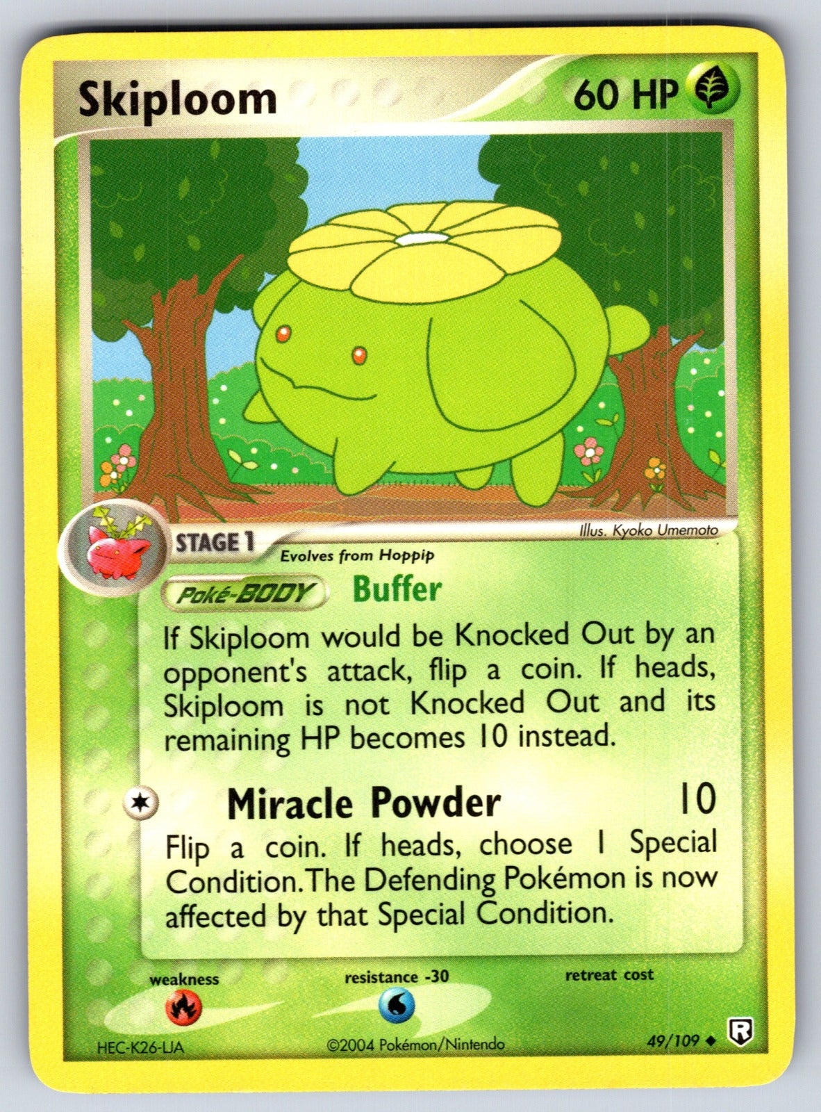 Skiploom Uncommon Team Rocket Returns 49/109 LP 2004