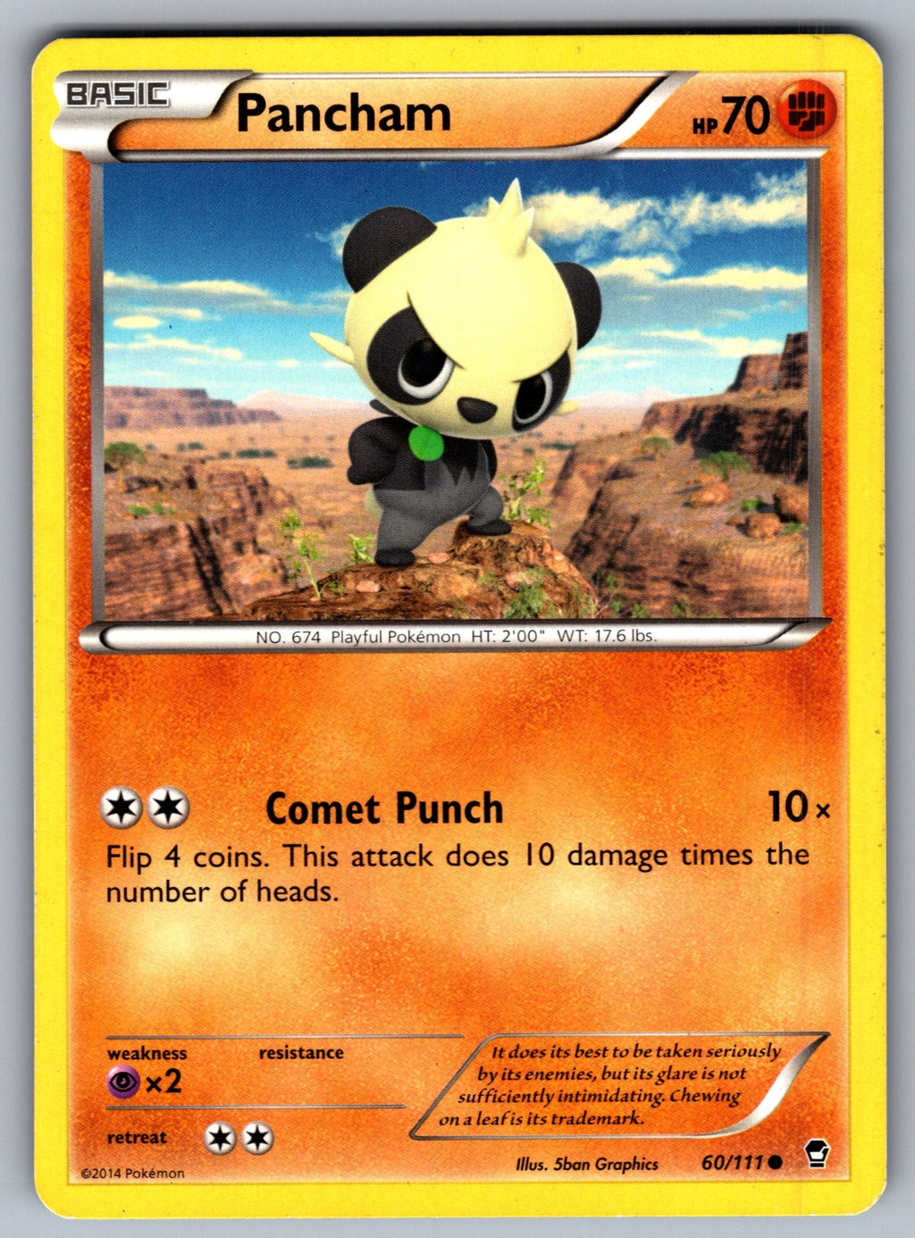 Pancham (60) Common XY - Furious Fists 60/111 LP 2014