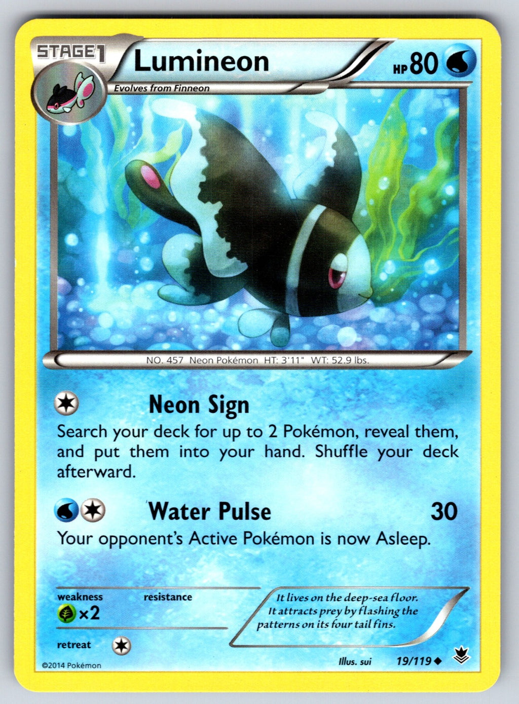 Lumineon Uncommon XY - Phantom Forces 19/119 LP 2014