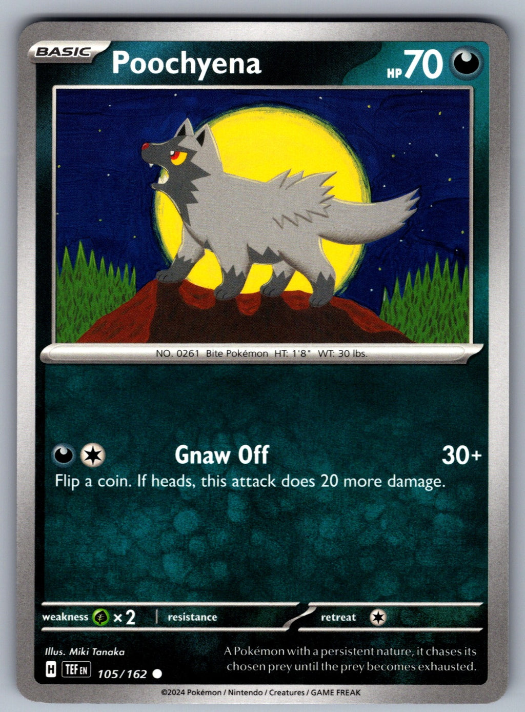 Poochyena Common SV05: Temporal Forces 105/162 NM 2024