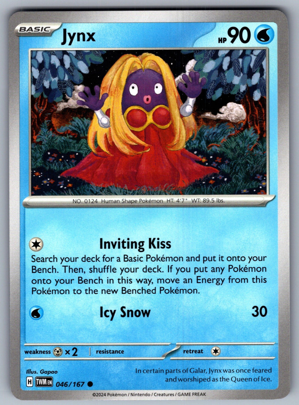 Jynx Common SV06: Twilight Masquerade 046/167 NM 2024