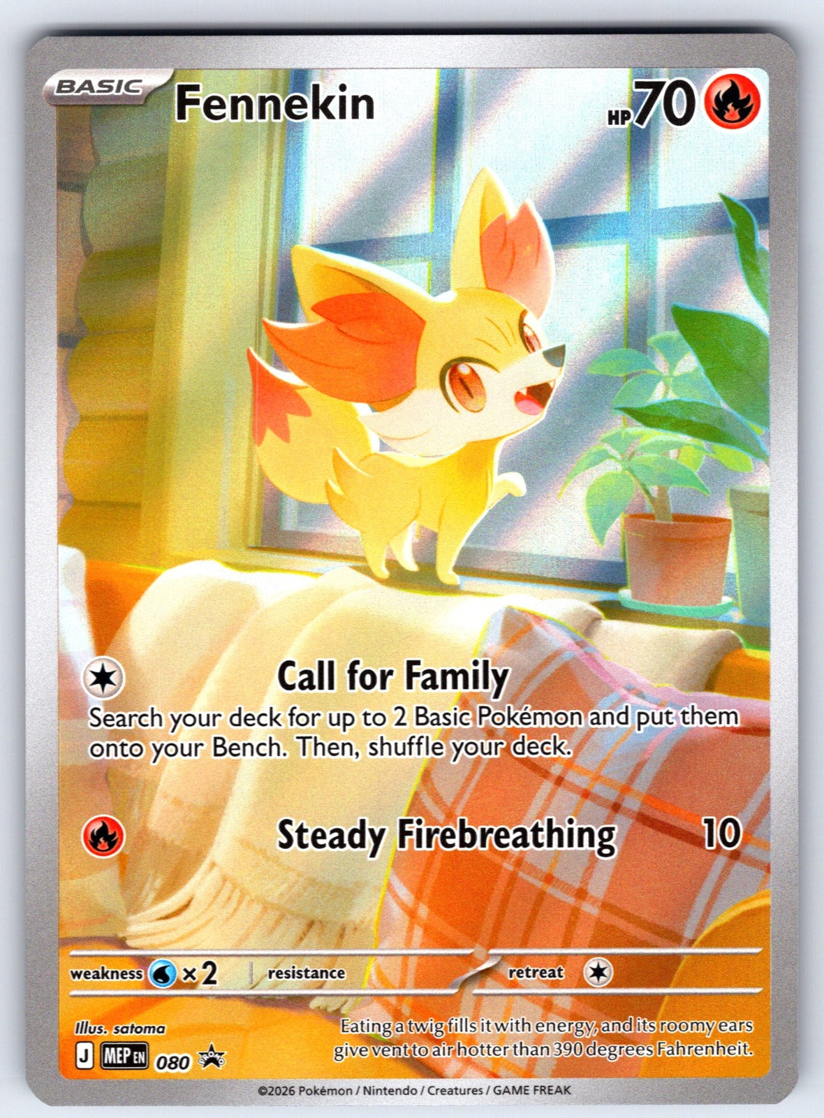 Fennekin Holo Promo ME: Mega Evolution Promo 080 NM 2025