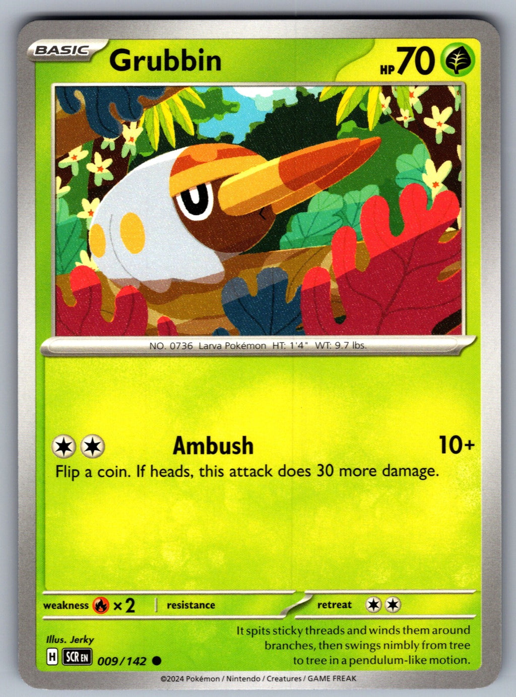 Grubbin Common SV07: Stellar Crown 009/142 NM 2024