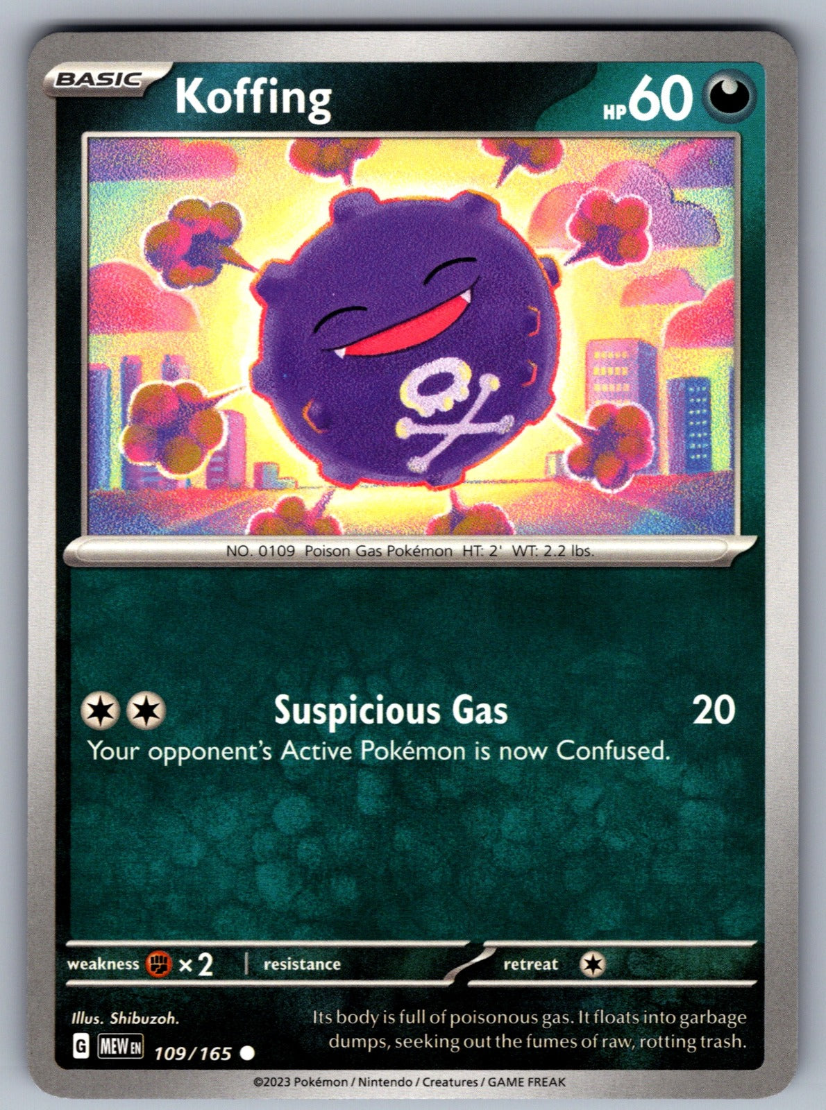Koffing Common SV: Scarlet & Violet 151 109/165 NM 2023