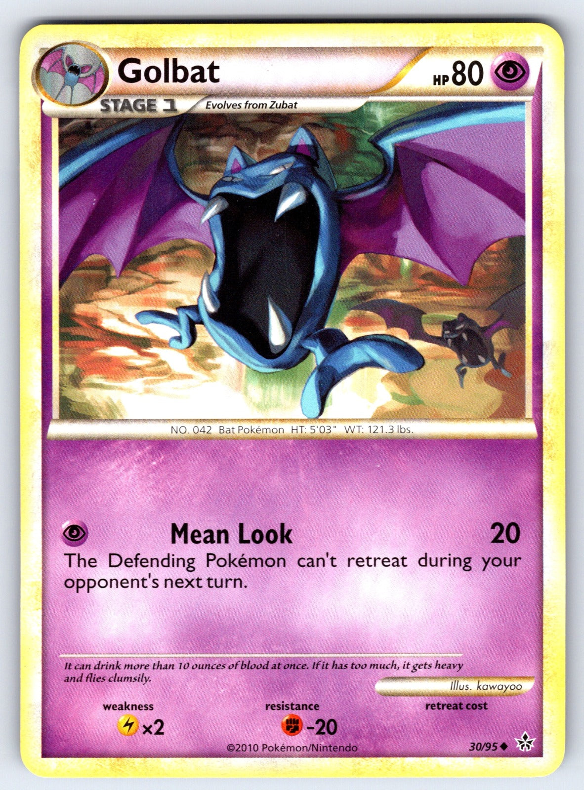 Golbat Uncommon Unleashed 30/95 LP 2010