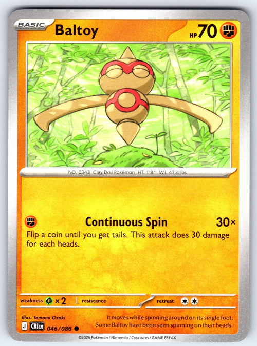 Baltoy Common ME04: Chaos Rising 046/086 NM 2026