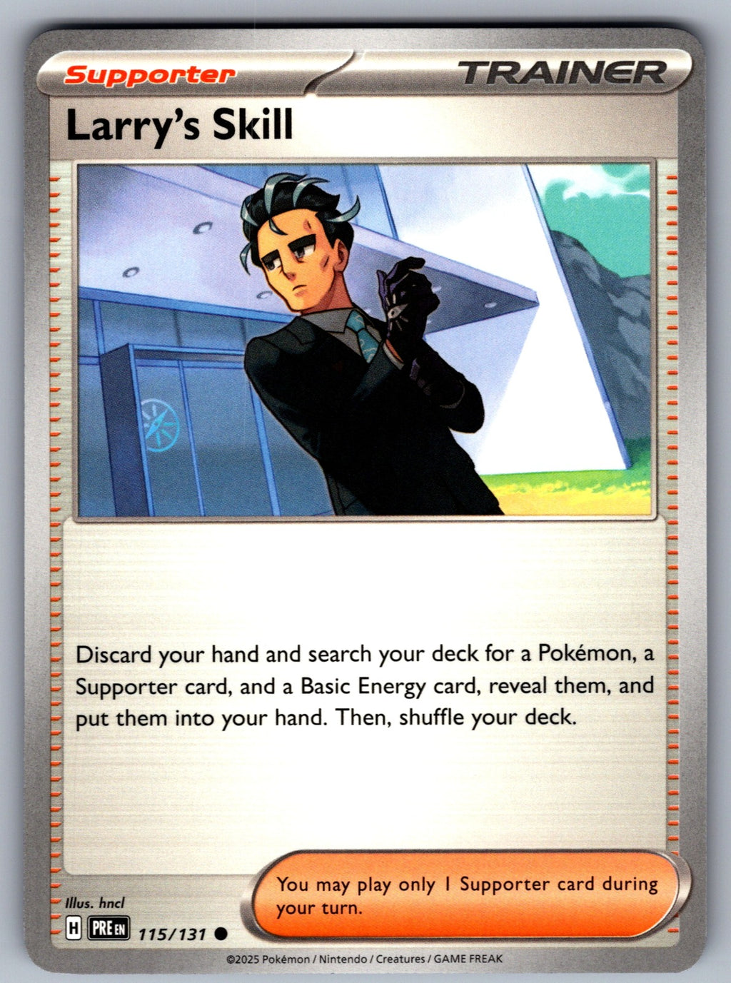 Larry's Skill Common SV: Prismatic Evolutions 115/131 NM 2025