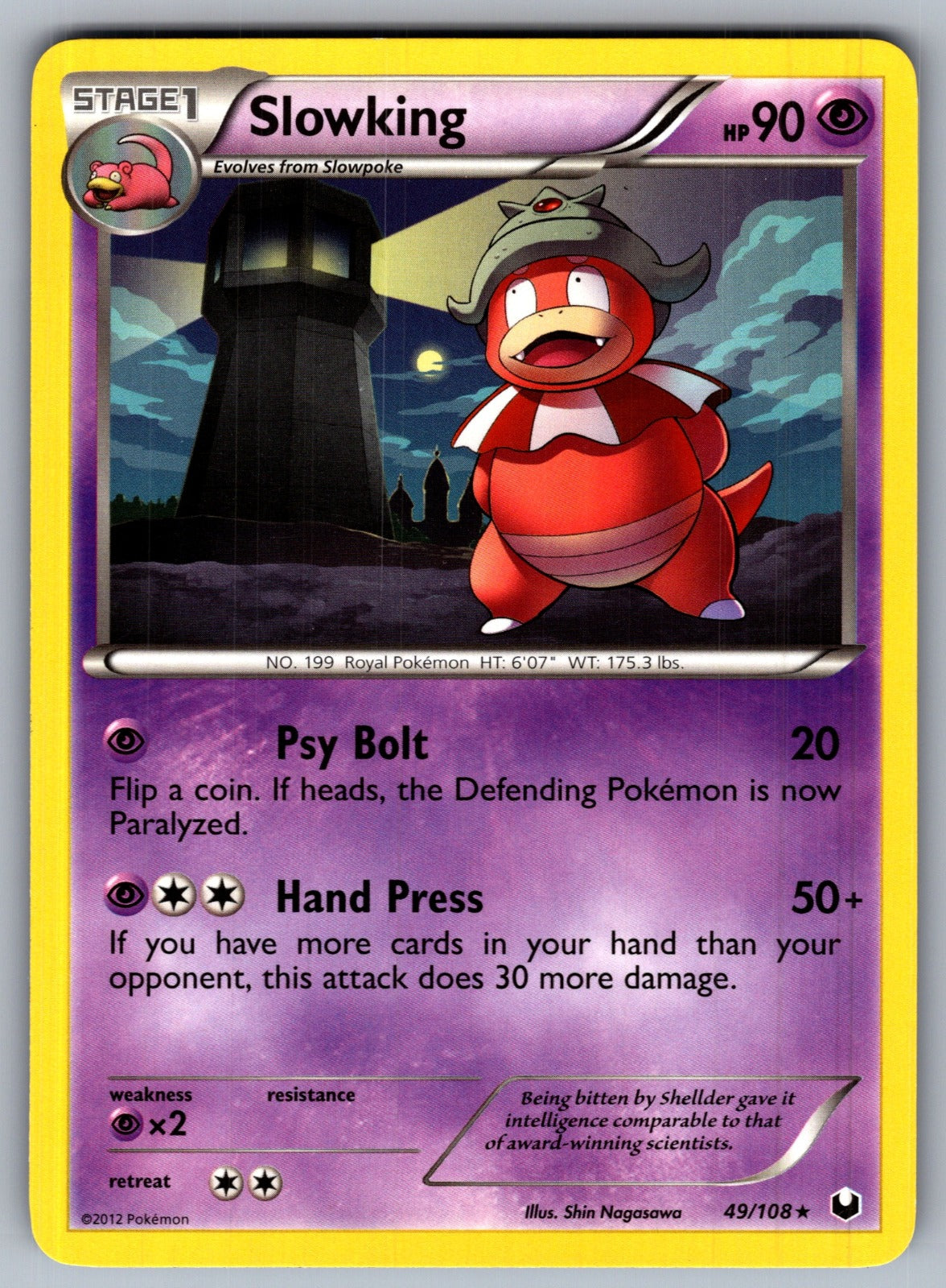 Slowking Rare Dark Explorers 49/108 LP 2012