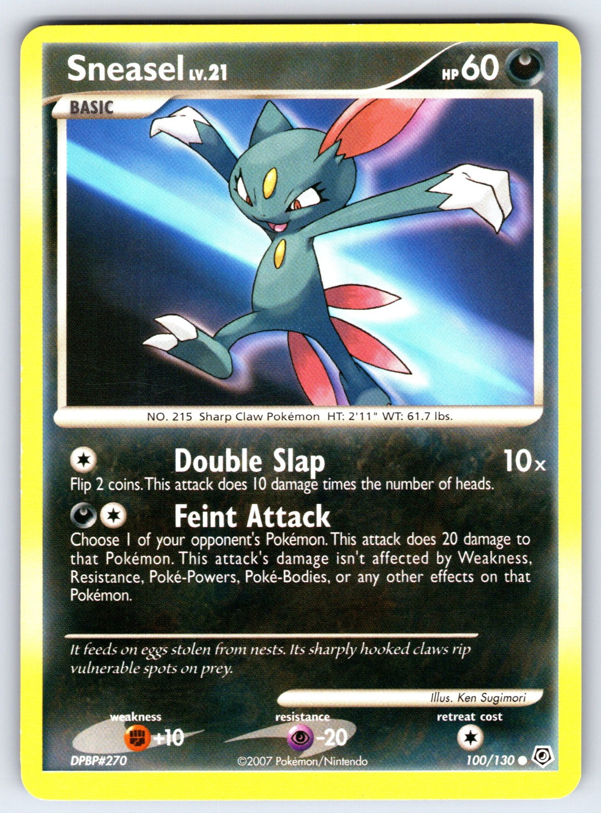 Sneasel Common Diamond and Pearl 100/130 LP 2007