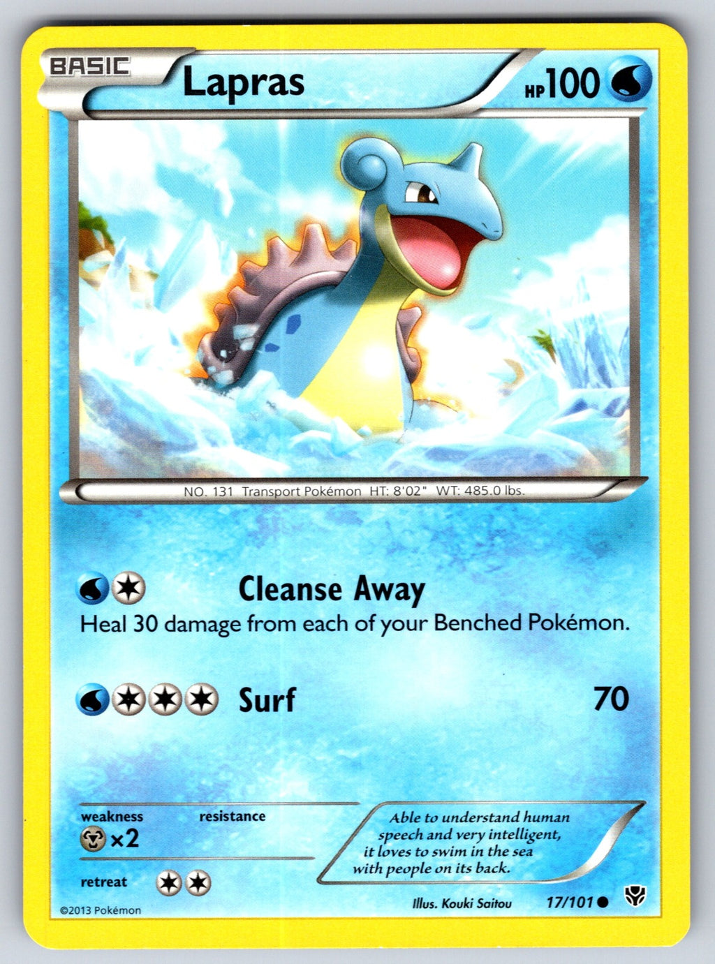 Lapras Common Plasma Blast 17/101 LP 2013