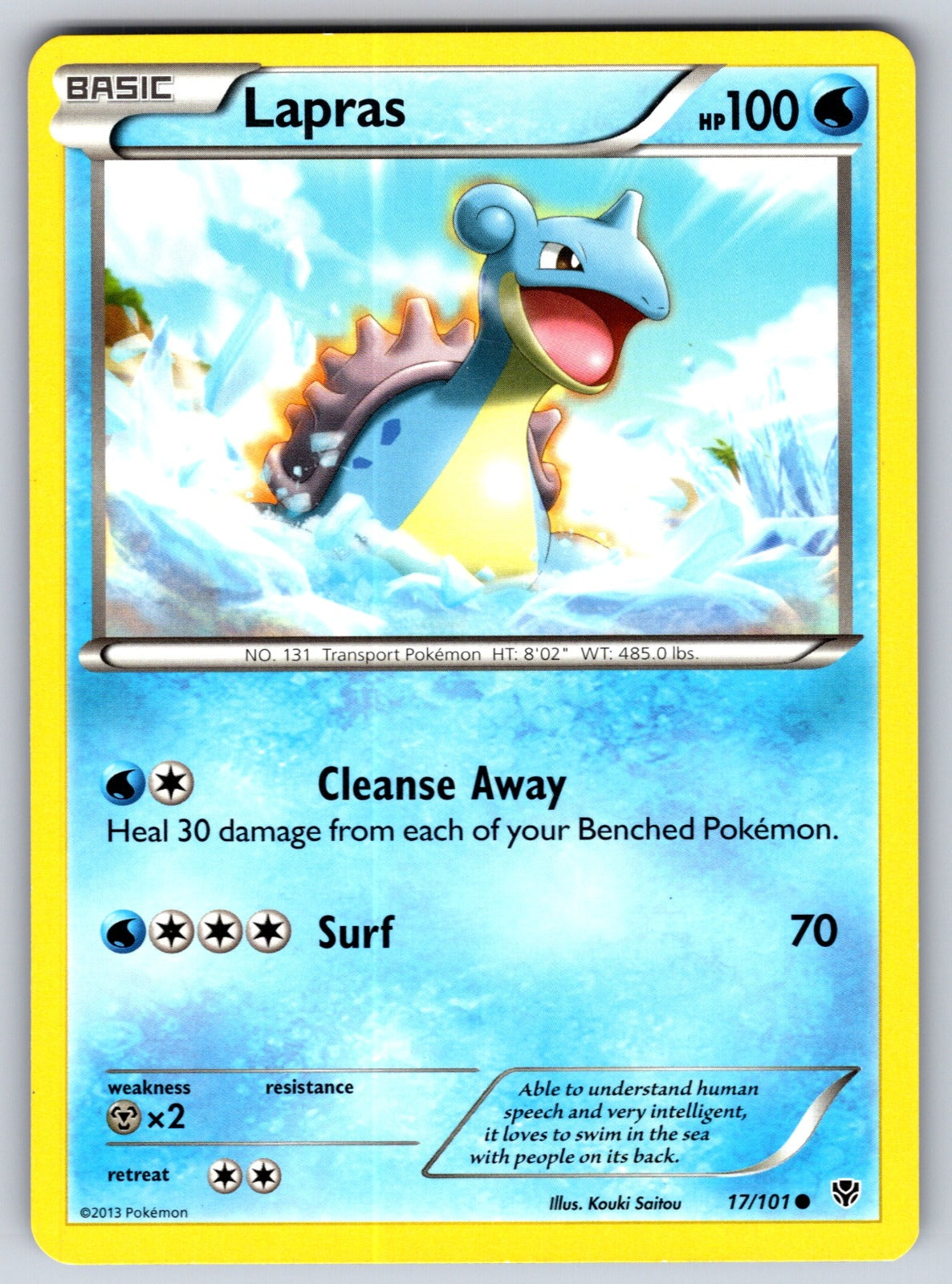 Lapras Common Plasma Blast 17/101 LP 2013