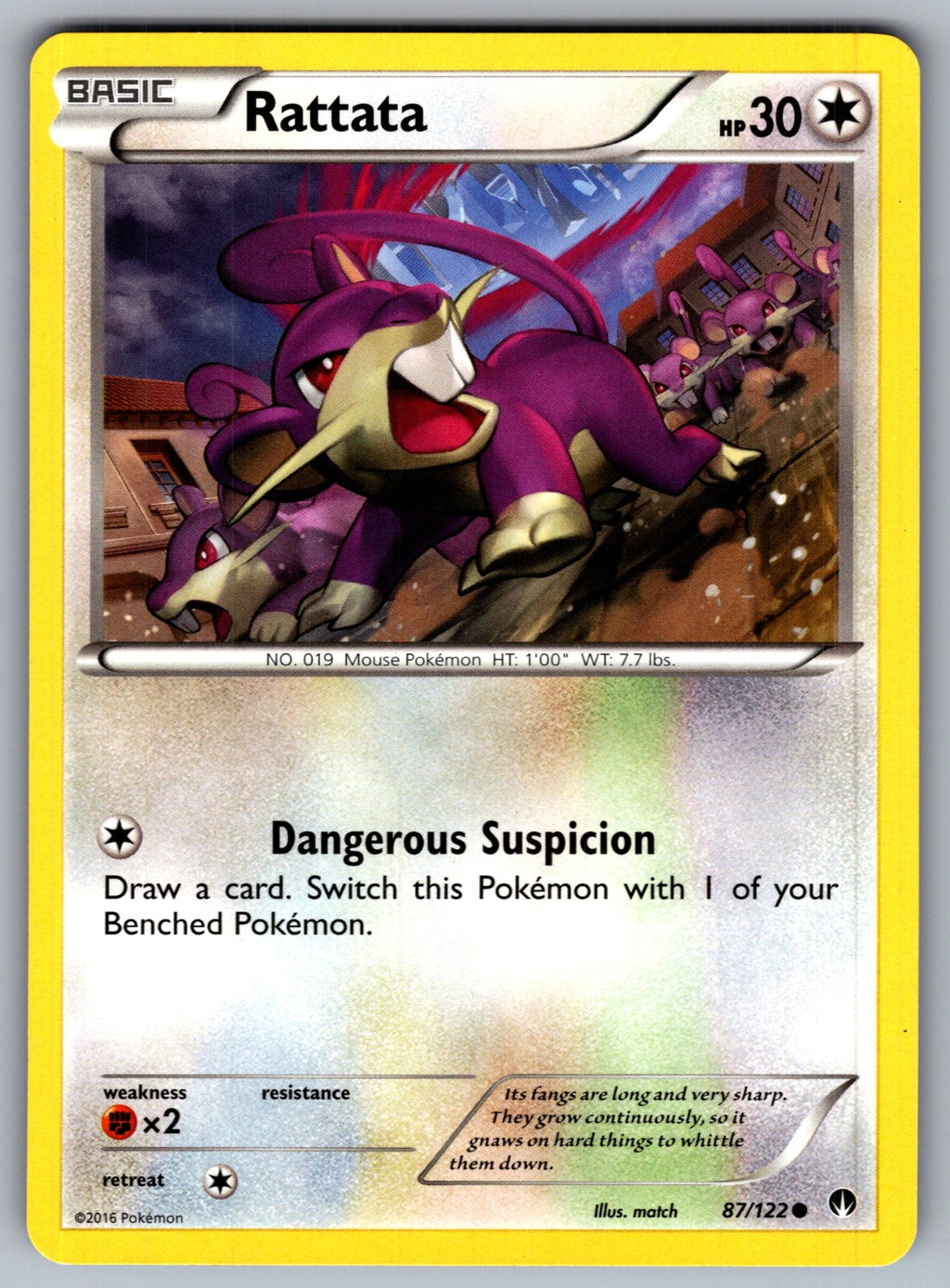 Rattata Common XY - BREAKpoint 87/122 LP 2016