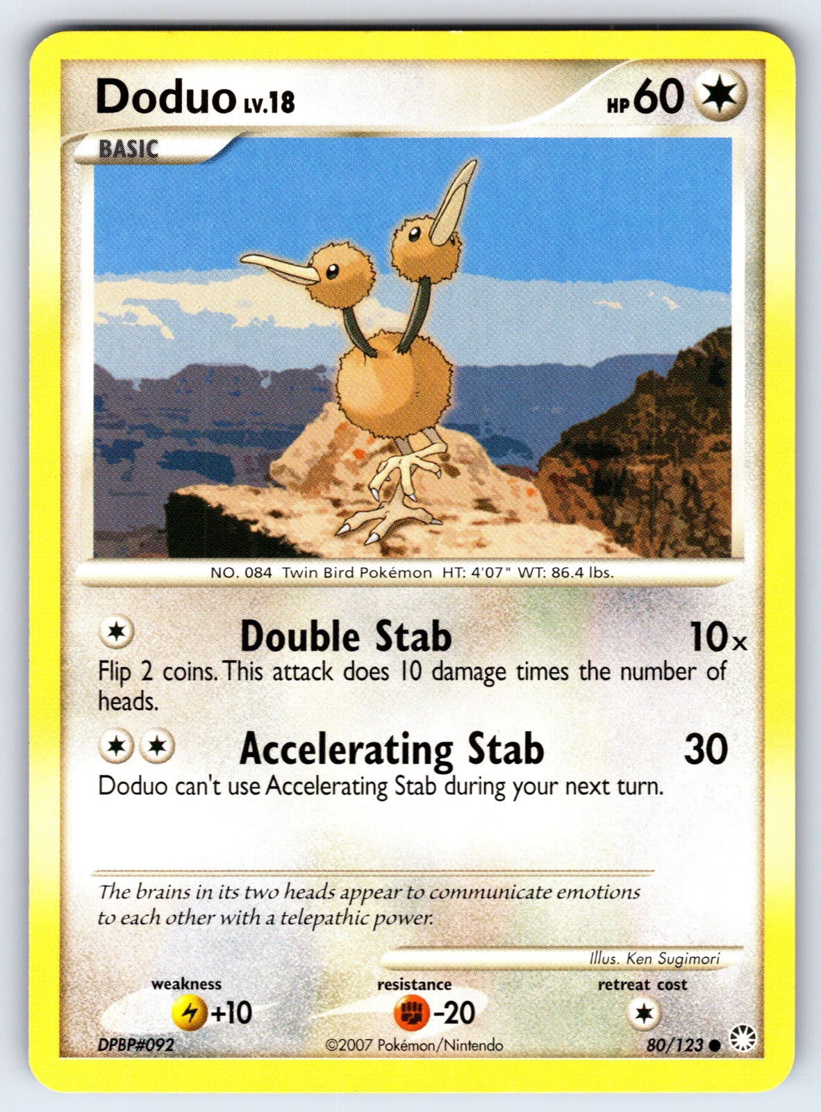 Doduo Common Mysterious Treasures 80/123 LP 2007