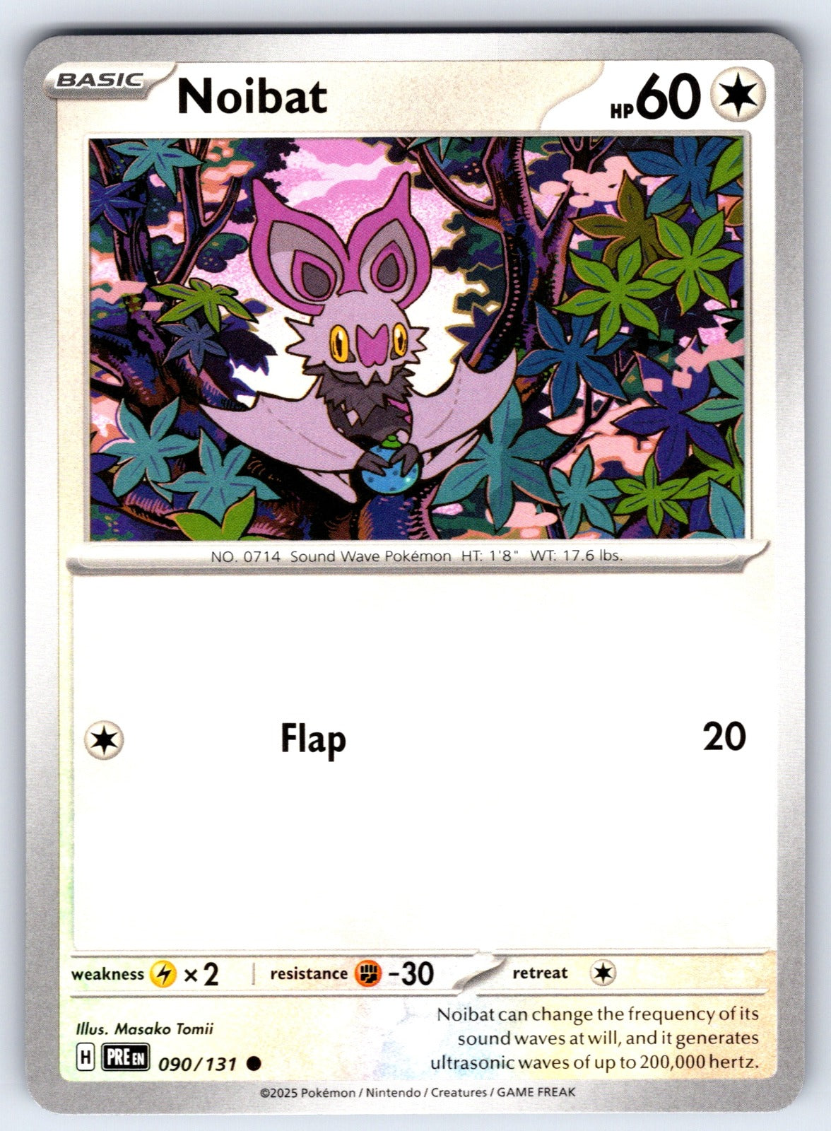 Noibat Common SV: Prismatic Evolutions 090/131 NM 2025